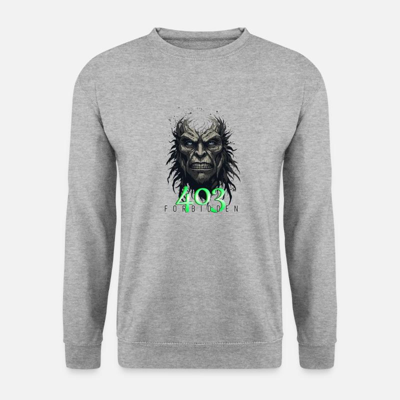 Fehlercode 403 - Forbidden - Unisex Pullover - Weißgrau meliert