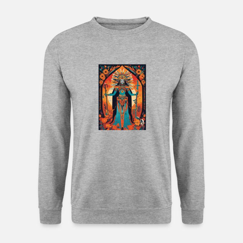 Gottheit - Unisex Pullover - Weißgrau meliert