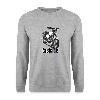 S51 (white) // Illustration - Unisex Sweatshirt - salt & pepper - Front - Alina (178cm) & Michal (187cm)
