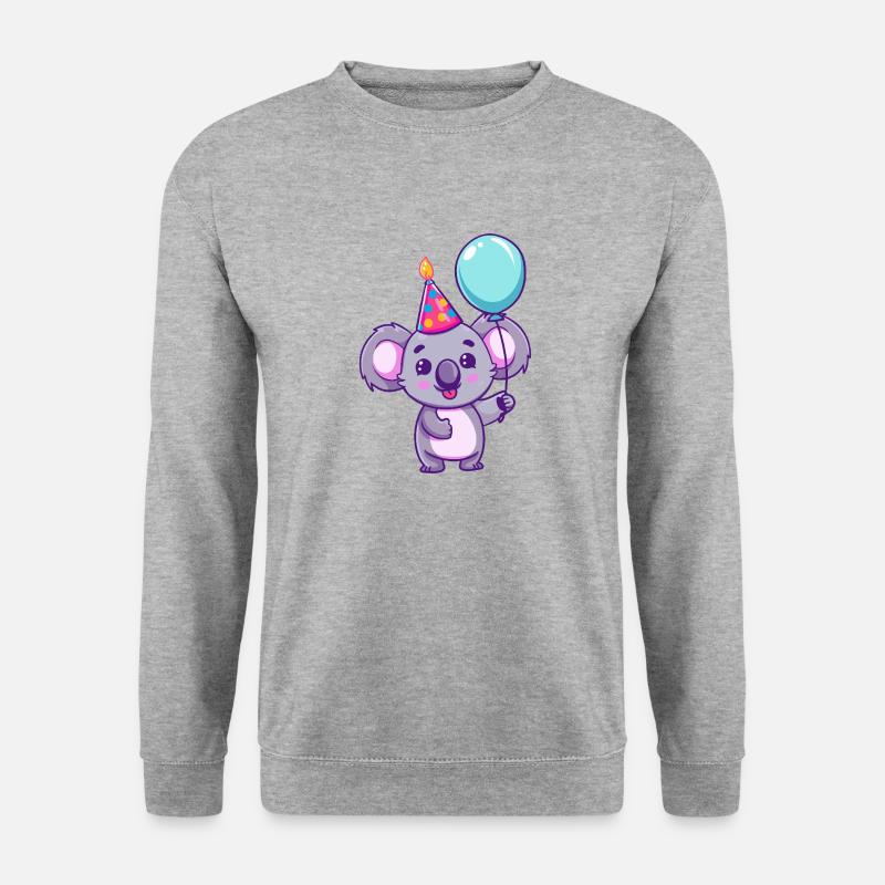 Koala Birthday Comic - Unisex Sweatshirt - salt & pepper