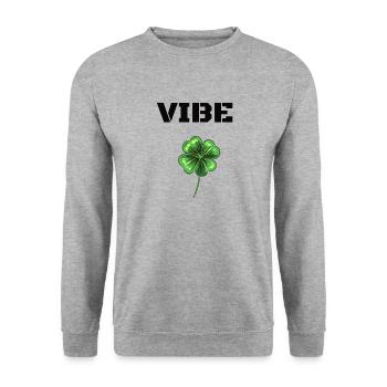 Ambiance, humeur, bonne humeur - Sweat-shirt Unisexe - gris chiné - Devant - Alina (178cm) & Michal (187cm)