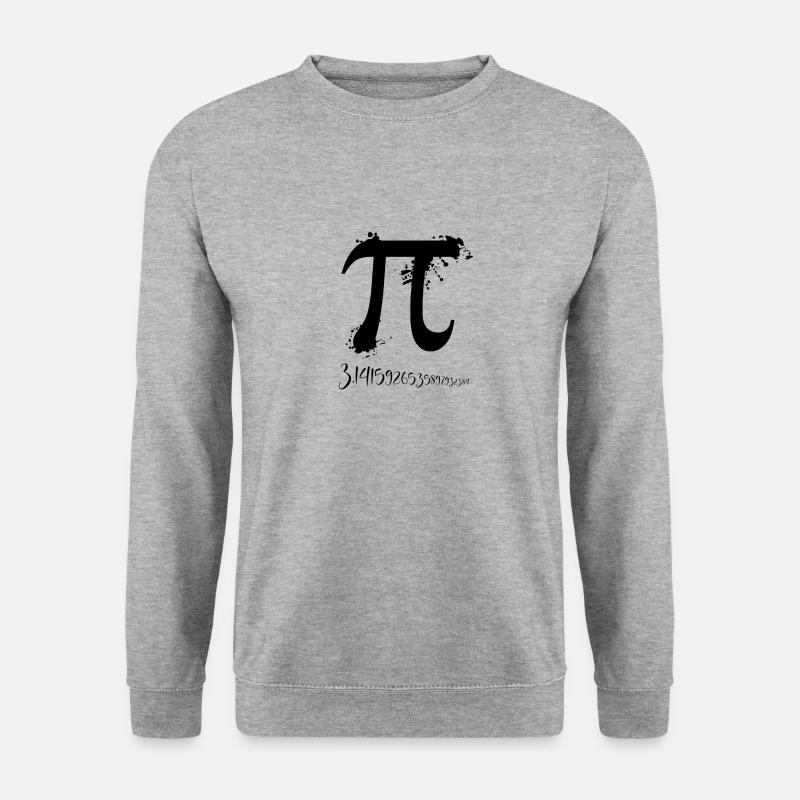 PI-Nummer - Unisex Pullover - Weißgrau meliert