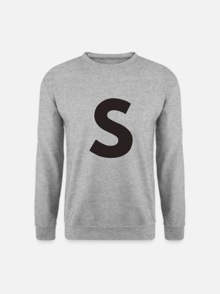S - Unisex Pullover - Weißgrau meliert