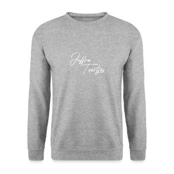Visites à Juffra - Sweat-shirt Unisexe - gris chiné - Devant - Alina (178cm) & Michal (187cm)