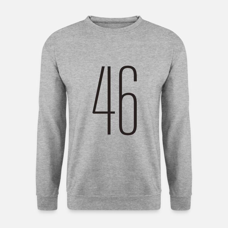 46 - Unisex Pullover - Weißgrau meliert