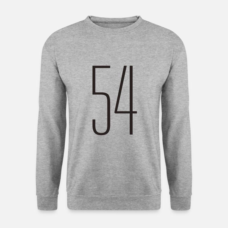 54 - Unisex Pullover - Weißgrau meliert