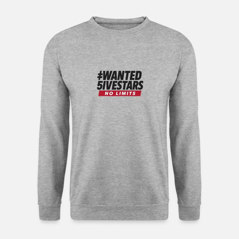 NO LIMITS - Unisex Pullover - Weißgrau meliert