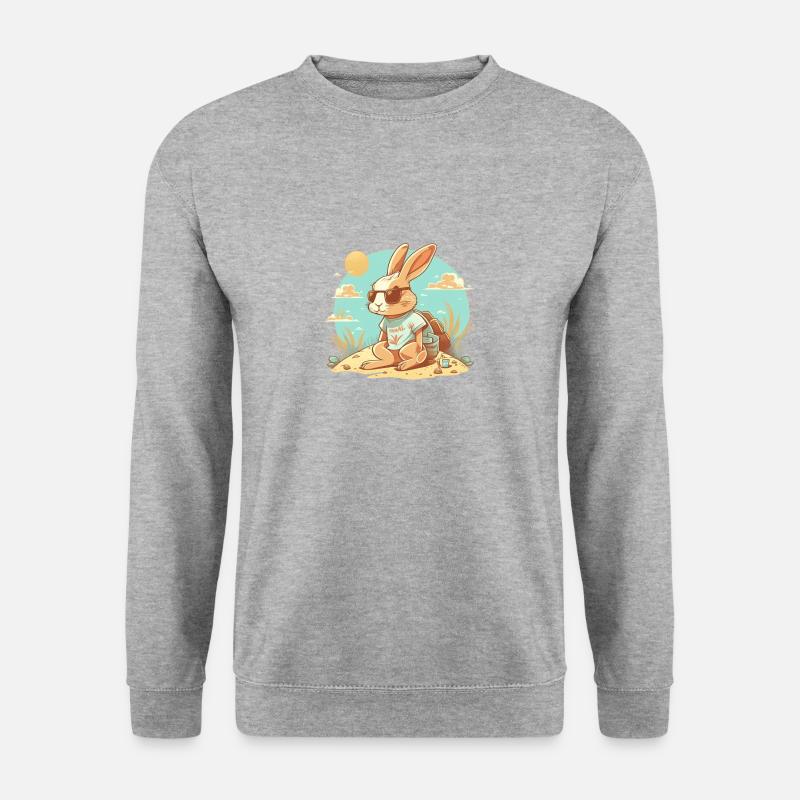 Ostern 5 - Unisex Pullover - Weißgrau meliert