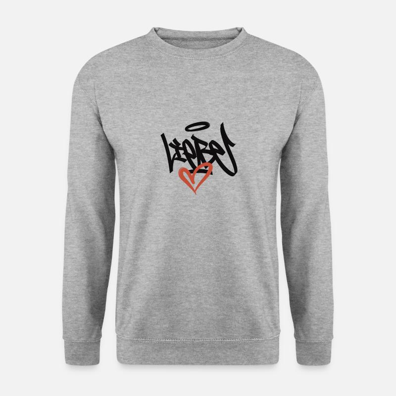liebe graffiit - Unisex Sweatshirt - salt & pepper
