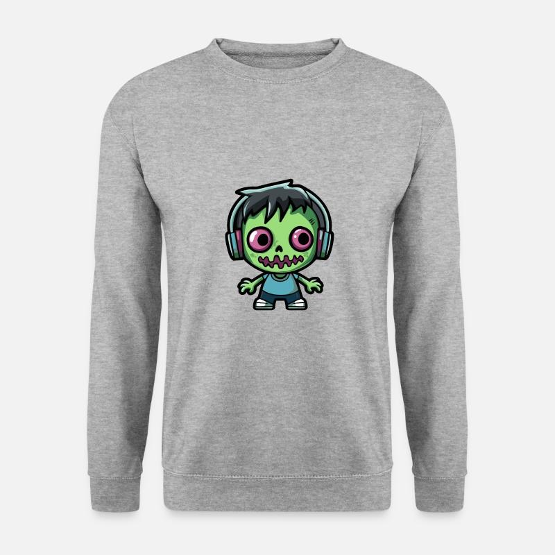 Zombie Halloween Comic Kawaii - Unisex Sweatshirt - salt & pepper