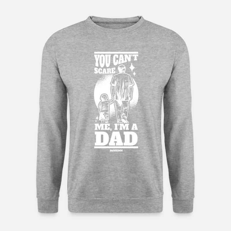 Vater - Unisex Pullover - Weißgrau meliert