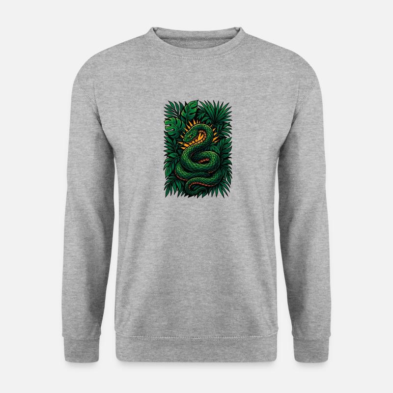 Sunburst Serpent - Unisex Sweatshirt - salt & pepper