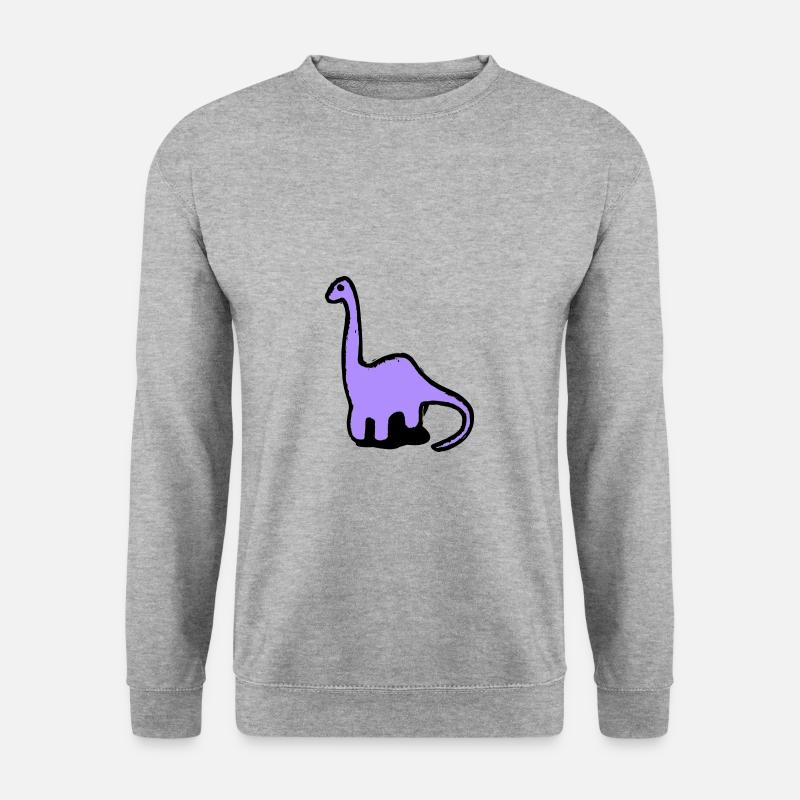 Brontosaurus Comic - Unisex Sweatshirt - salt & pepper