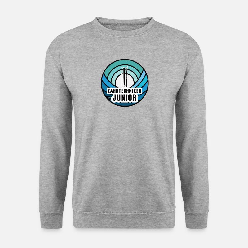 Zahntechniker Junior Kind Zahntechnikersohn - Unisex Pullover - Weißgrau meliert