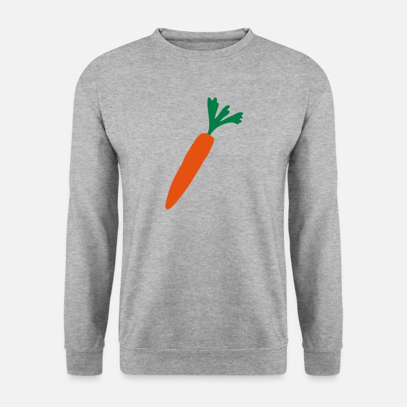 Karotte - Unisex Pullover - Weißgrau meliert