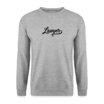 Rechtsanwalt - Unisex Pullover - Weißgrau meliert - Vorne - Alina (178cm) & Michal (187cm)