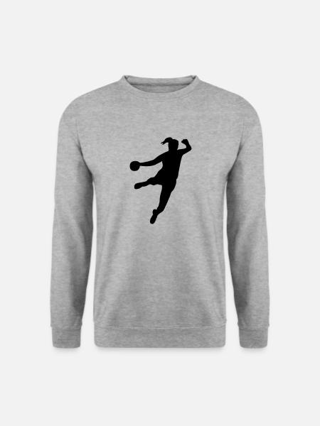 Handballerin - Unisex Pullover - Weißgrau meliert