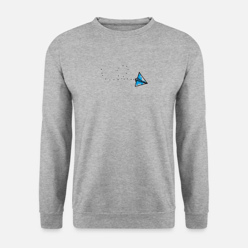 paper - Unisex Pullover - Weißgrau meliert