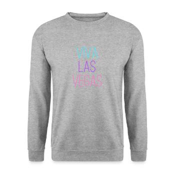 Las vegas - Unisex Sweatshirt - salt & pepper - Front - Alina (178cm) & Michal (187cm)