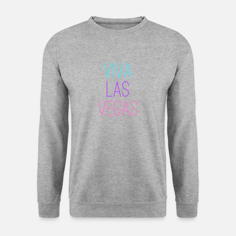 Las vegas - Unisex Pullover - Weißgrau meliert