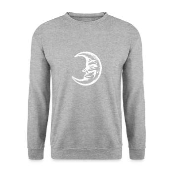 Moon knows - Unisex Sweatshirt - salt & pepper - Front - Alina (178cm) & Michal (187cm)
