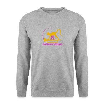 Funk Music - Unisex Sweatshirt - salt & pepper - Front - Alina (178cm) & Michal (187cm)
