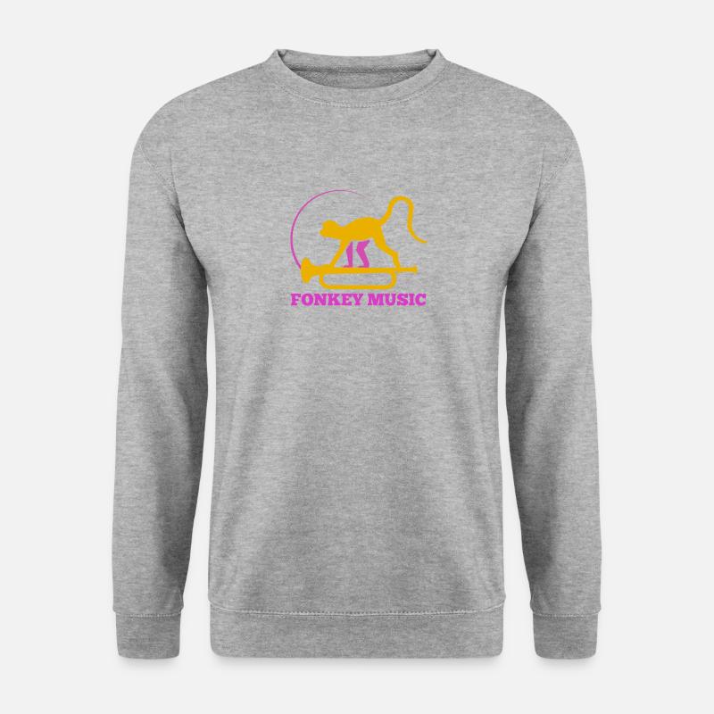 Funk Musik - Unisex Pullover - Weißgrau meliert