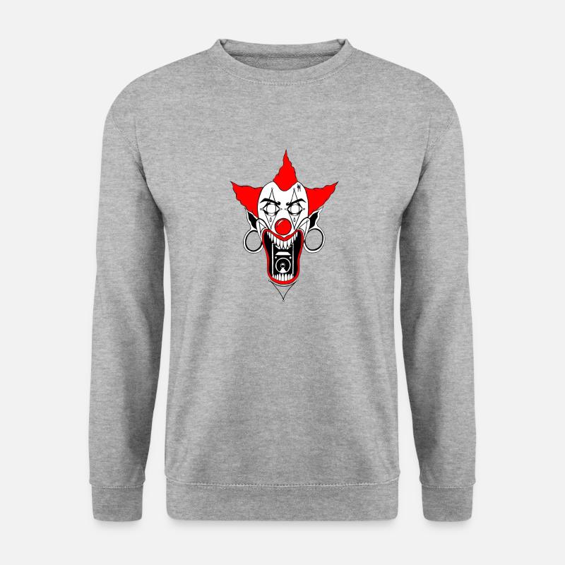 Tekno Clown - Unisex Pullover - Weißgrau meliert