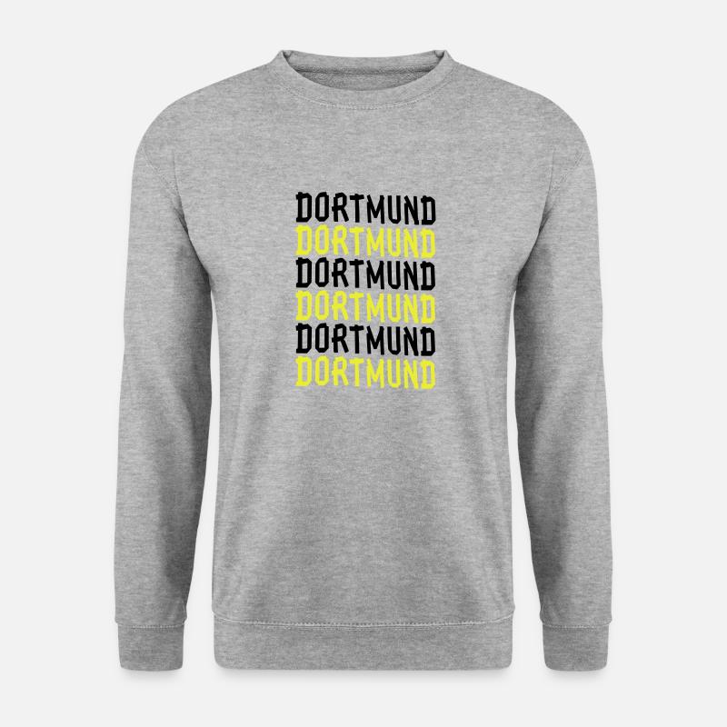 dortmund schwarz-gelb - Unisex Pullover - Weißgrau meliert