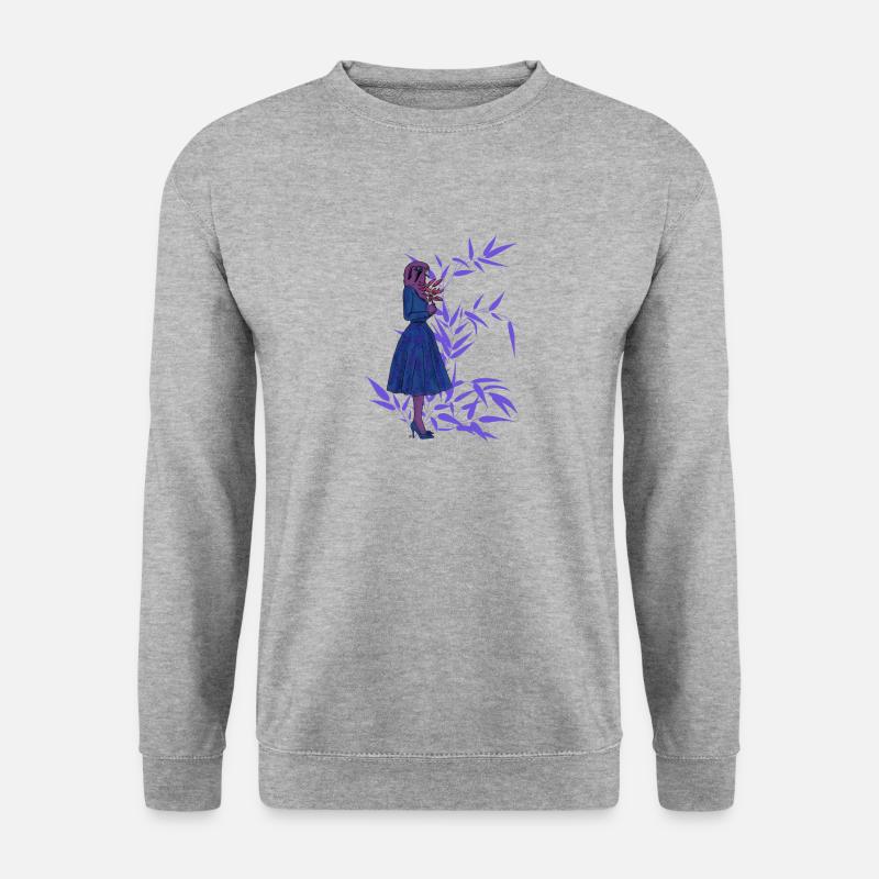 rosa Falke - Unisex Pullover - Weißgrau meliert