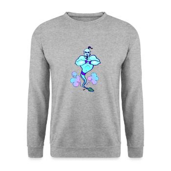 Bottle spirit - Unisex Sweatshirt - salt & pepper - Front - Alina (178cm) & Michal (187cm)