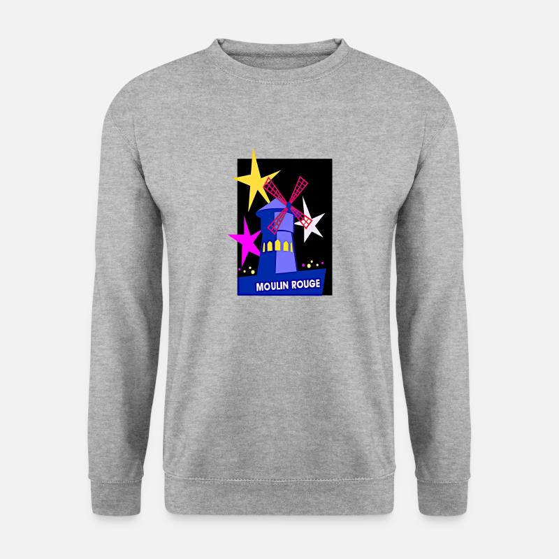Moulin Rouge - Unisex Pullover - Weißgrau meliert