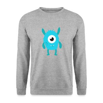 monster - Unisex Pullover - Weißgrau meliert - Vorne - Alina (178cm) & Michal (187cm)