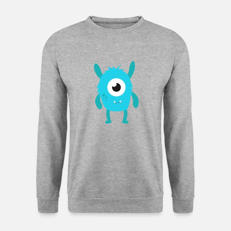 monster - Unisex Pullover - Weißgrau meliert
