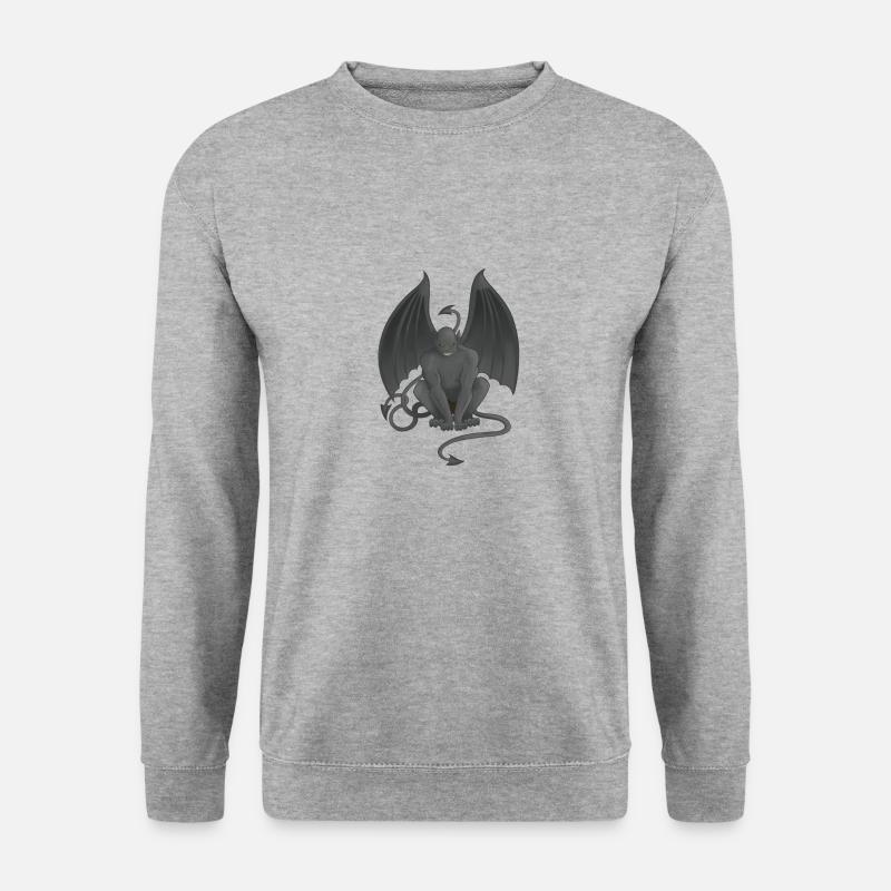 Gargoyle - Unisex Pullover - Weißgrau meliert