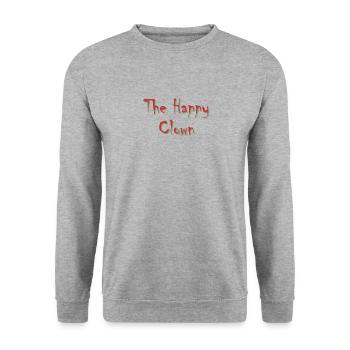 The Happy Clown - Unisex Pullover - Weißgrau meliert - Vorne - Alina (178cm) & Michal (187cm)