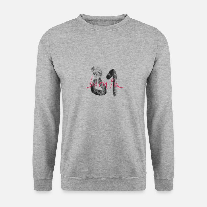 Born in 1981 - Unisex Sweatshirt - salt & pepper