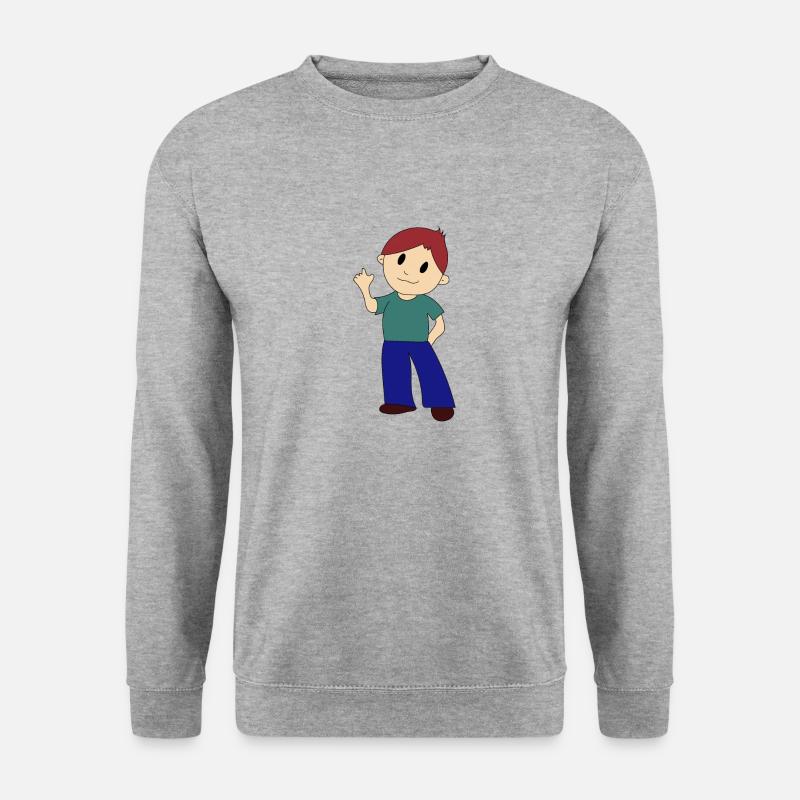 Weise Nase - Unisex Pullover - Weißgrau meliert