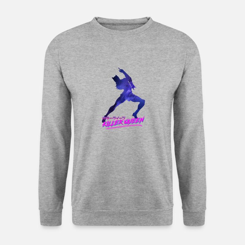 Killer Queen Outrun - Unisex Pullover - Weißgrau meliert