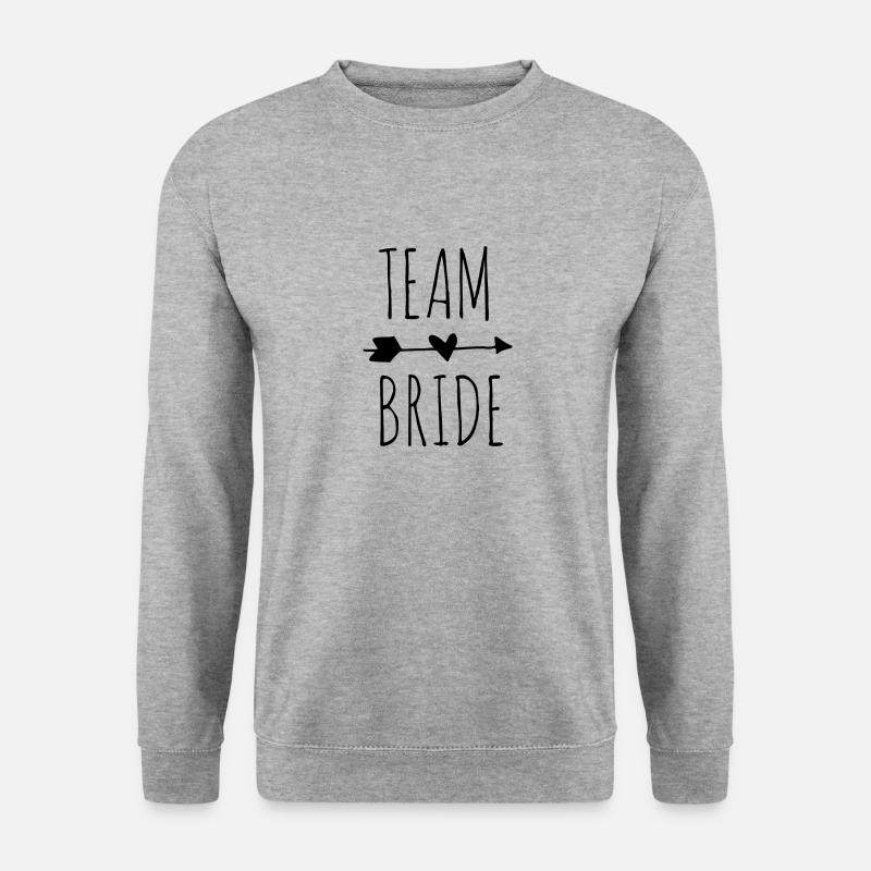 Team Bride - Unisex Pullover - Weißgrau meliert