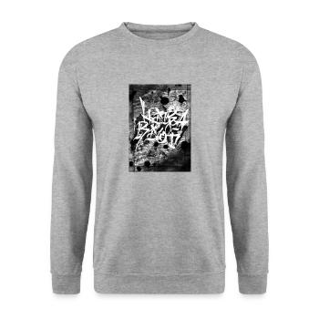 LiraRiot - Unisex Pullover - Weißgrau meliert - Vorne - Alina (178cm) & Michal (187cm)