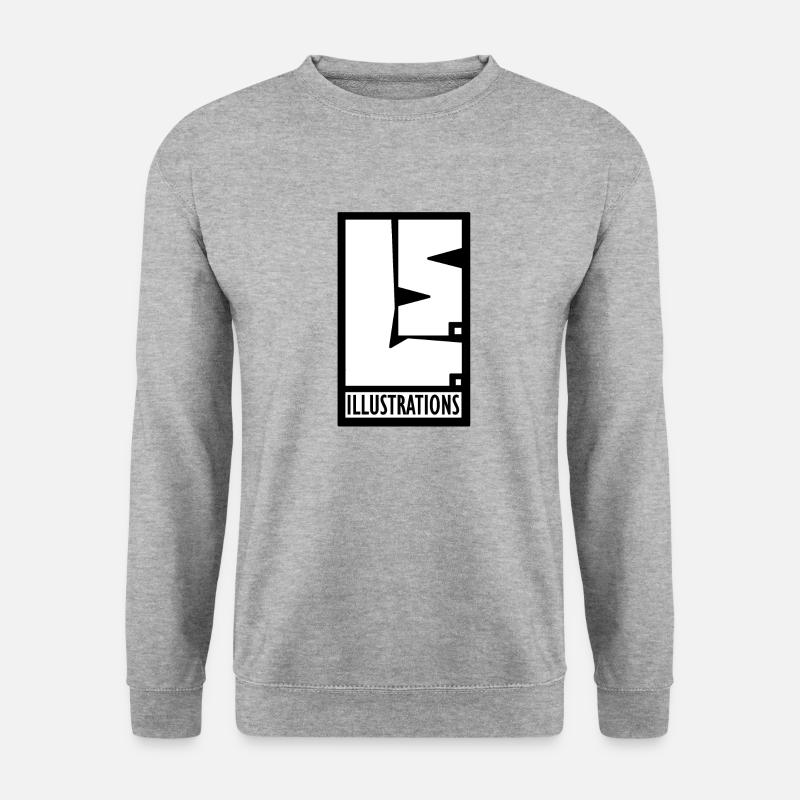 L.S.ILLUSTRATIONS LOGO - Unisex Sweatshirt - salt & pepper