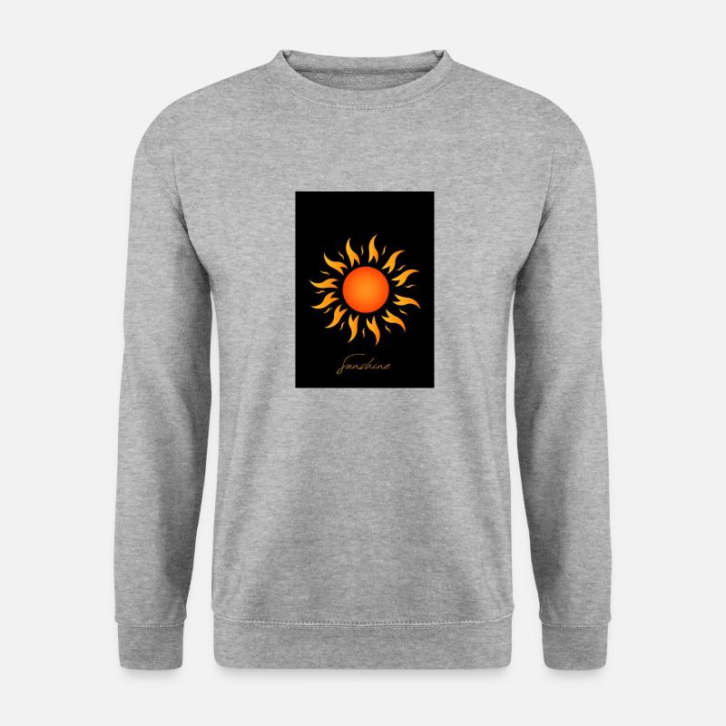 Sunshine - Unisex Pullover - Weißgrau meliert