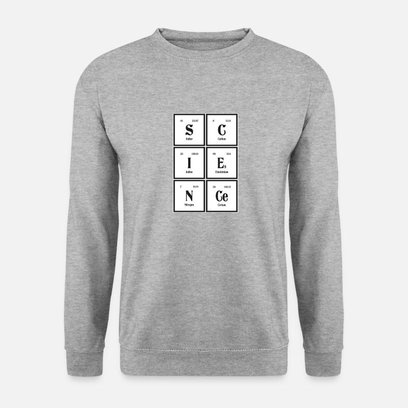 Science | Periodic Table of Elements - Unisex Sweatshirt - salt & pepper