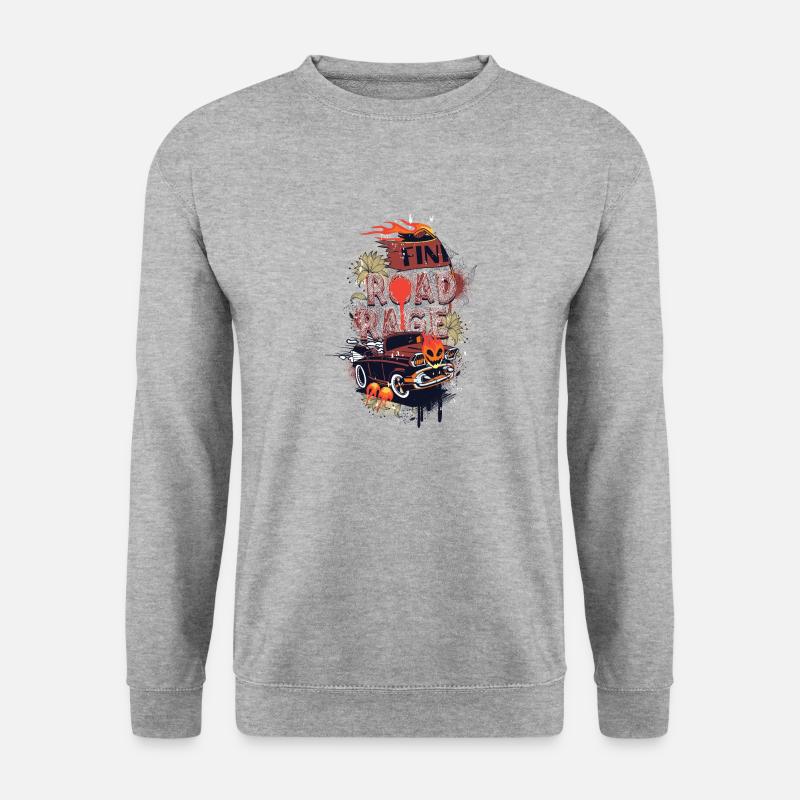 road rage - Unisex Pullover - Weißgrau meliert