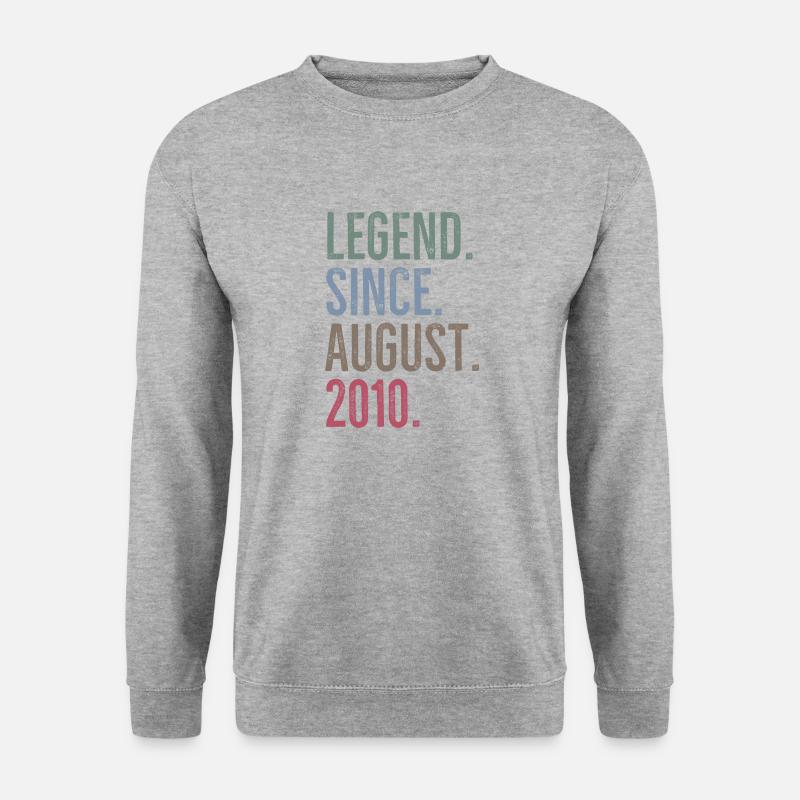 Legend Since August 2010 - Unisex Sweatshirt - salt & pepper