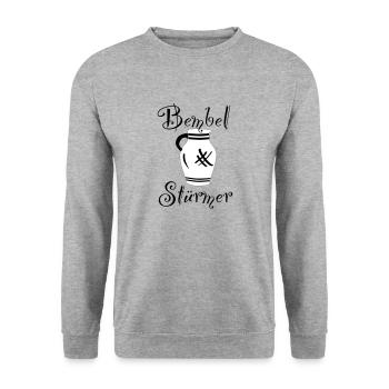 Bembel Striker - Unisex Sweatshirt - salt & pepper - Front - Alina (178cm) & Michal (187cm)