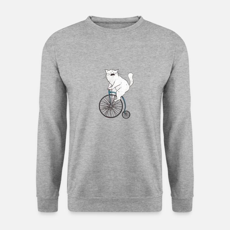 Fahrradverleih - Unisex Pullover - Weißgrau meliert