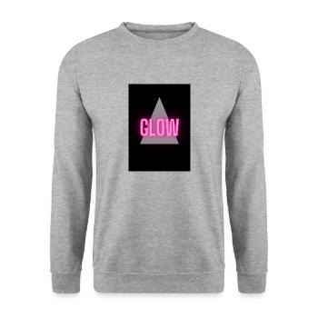 Glow Story - Unisex Pullover - Weißgrau meliert - Vorne - Alina (178cm) & Michal (187cm)
