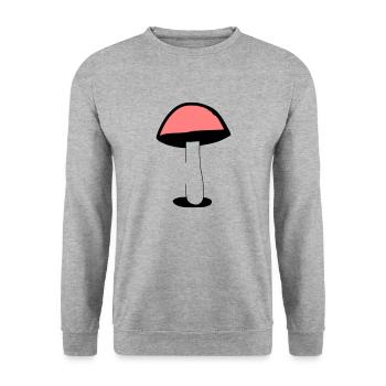 Champignons Champignons Champignons vénéneux Mycologie Vecteur terreux 3 - Sweat-shirt Unisexe - gris chiné - Devant - Alina (178cm) & Michal (187cm)